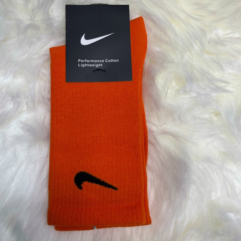 Orange Nike socks-3 Pairs